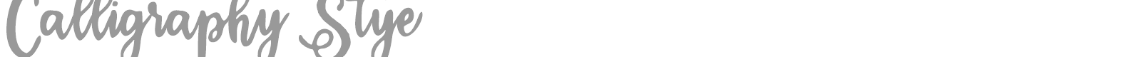 Calligraphy Stye font preview